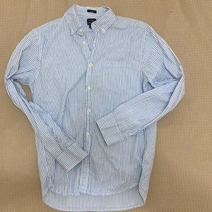 J. Crew Seersucker Shirt; Mens Medium